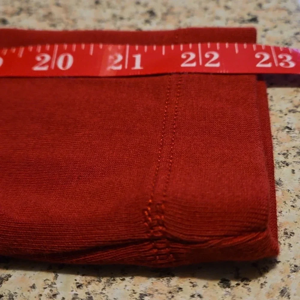 Covingington Deep Rose Pink with Neck edging Long Sleeve Tee Women Size 20/22W - Picture 8 of 8